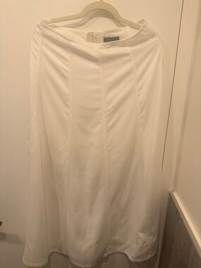 Classic White A-Line Women’s Skirt